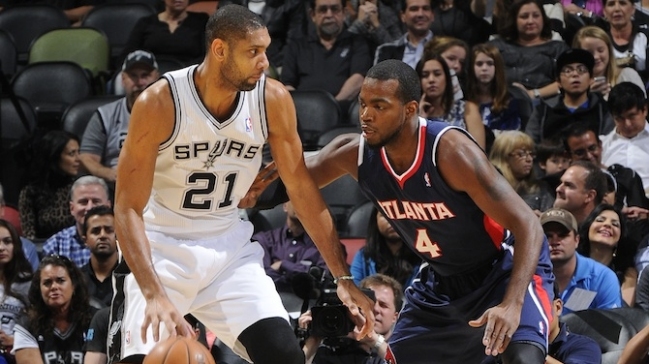 Duncan le dio el triunfo a los Spurs ante Atlanta Hawks