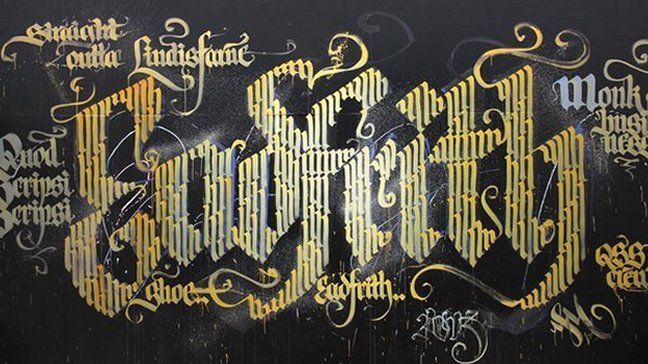 Caligrafiti: el arte de hacer grafiti de manuscritos medievales