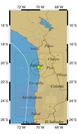 Sismo de menor intensidad afectó a la Región de Tarapacá