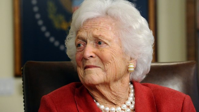 Bárbara Bush se encuentra hospitalizada por problemas respiratorios