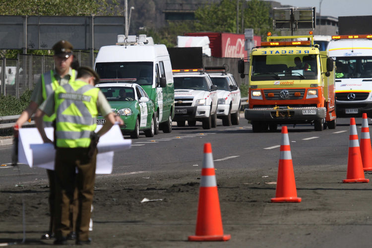Persecución policial terminó en fatal accidente en Huechuraba