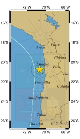 Temblor de magnitud 5,8 Richter afectó al norte de madrugada