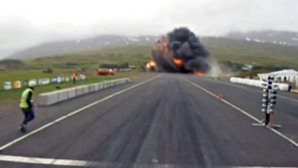  Impactante video de un accidente aéreo en Islandia 