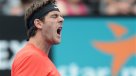 Juan Martín del Potro reapareció en el circuito con victoria sobre Nicolas Mahut
