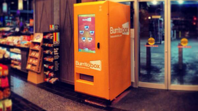 Instalan la primera máquina dispensadora de burritos del mundo