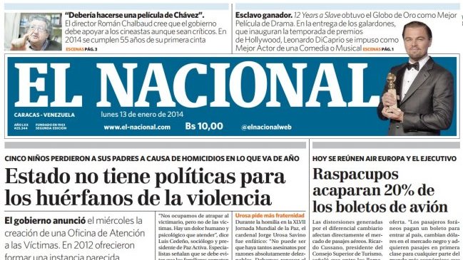 Diarios venezolanos podrían quedarse sin papel, alertan sus editores
