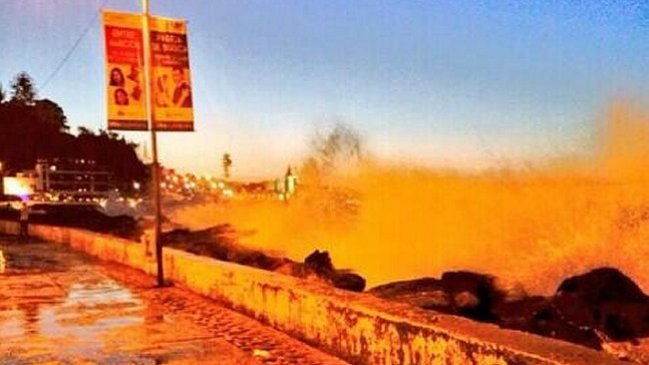 Armada llamó a evitar el borde costero por marejadas