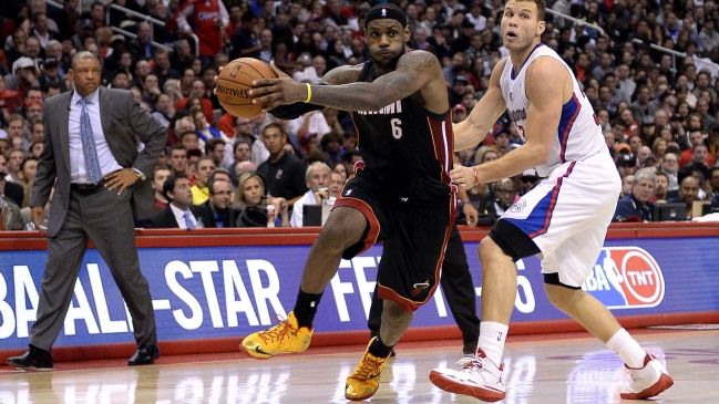 Miami Heat venció a Los Angeles Clippers pese a los 43 puntos de Griffin