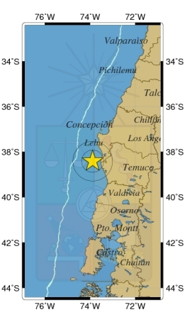 Sismo de magnitud 5,6 Richter remeció a las regiones de La Araucanía y Los Ríos
