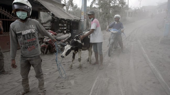 Alerta máxima en Indonesia tras erupción del volcán Kelud
