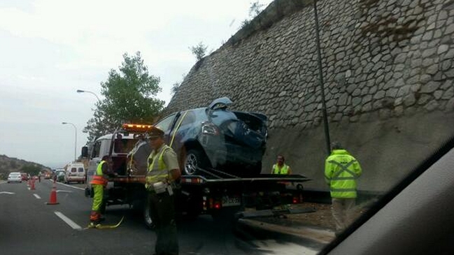 Accidente provoca congestión en la Ruta 68