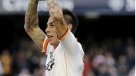 Eduardo Vargas jugó todo el partido en empate de Valencia ante Sevilla