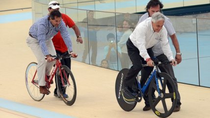 Piñera participó en inauguración del Velódromo de Peñalolén