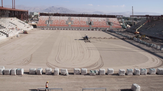 El nuevo Estadio Municipal de Calama se entregará en abril