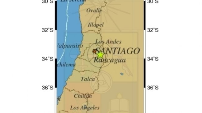 Temblor se percibió en la zona central