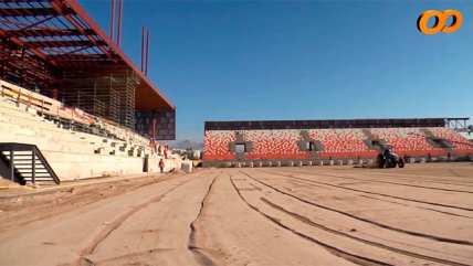   Gabriel Ruiz-Tagle encabezó visita a obras del remozado Estadio Municipal de Calama 