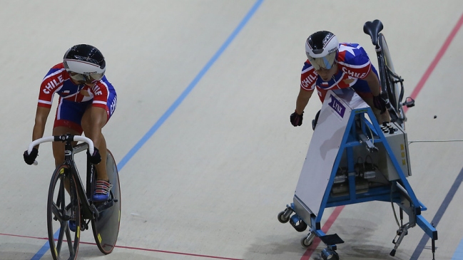 Chilena Irene Aravena sufrió grave accidente en ciclismo pista