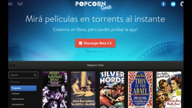 Popcorn Time: la pesadilla de Hollywood hecha por argentinos