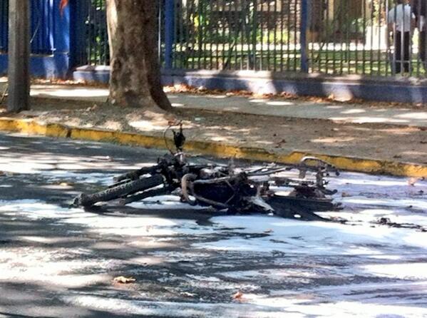 Carabinero resultó herido en ataque con bomba molotov