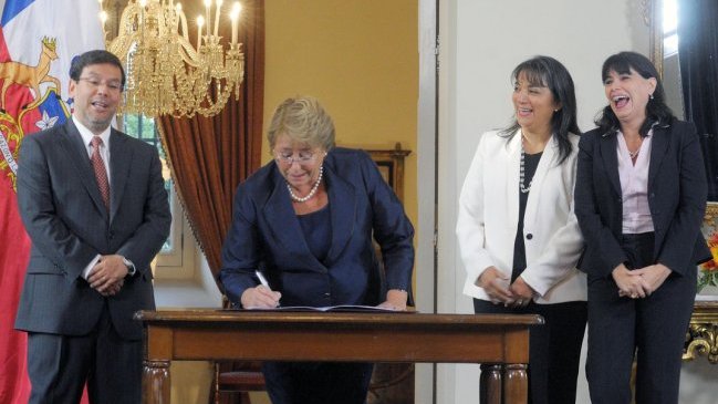 Michelle Bachelet promulgó el 