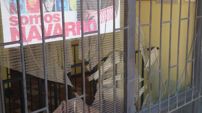 Senador Navarro denunció ataque a su sede en Penco