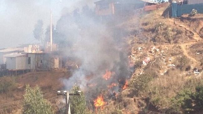 Joven resultó con quemaduras graves al intentar provocar incendio forestal en Valparaíso