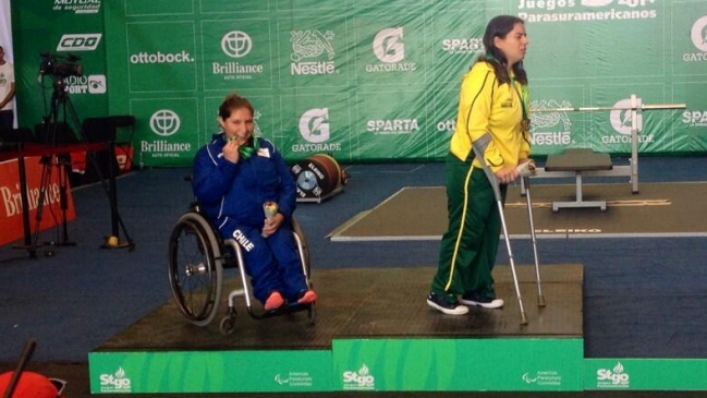 María A. Ortiz le dio a Chile la primera medalla en los Juegos Parasudamericanos