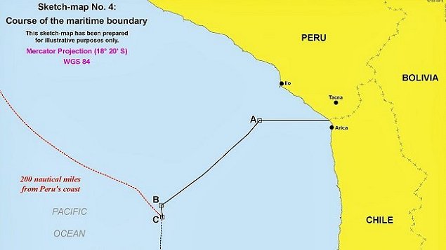 Chile y Perú firmaron acta con coordenadas de nueva frontera marítima