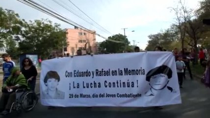   La romería en Villa Francia por el día del Joven Combatiente 