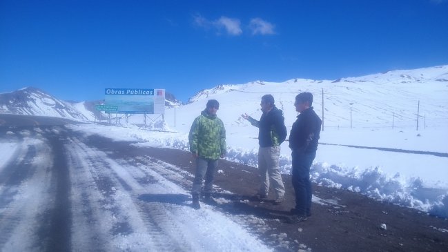 Inspeccionan Paso Pehuenche en el Maule tras fuertes nevazones
