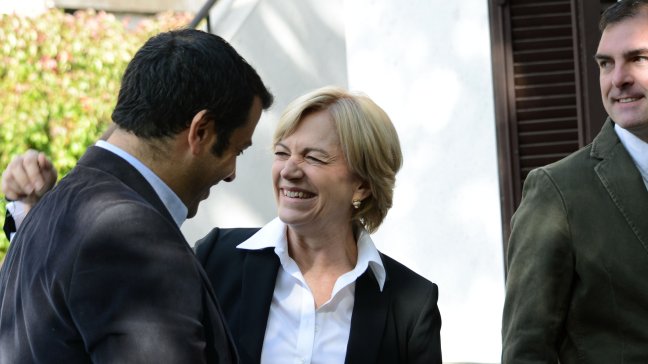 Matthei ratificó apoya a candidatura de Ernesto Silva a presidencia de la UDI