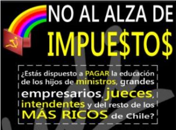 Esta es la polémica campaña de la UDI para rechazar la reforma tributaria