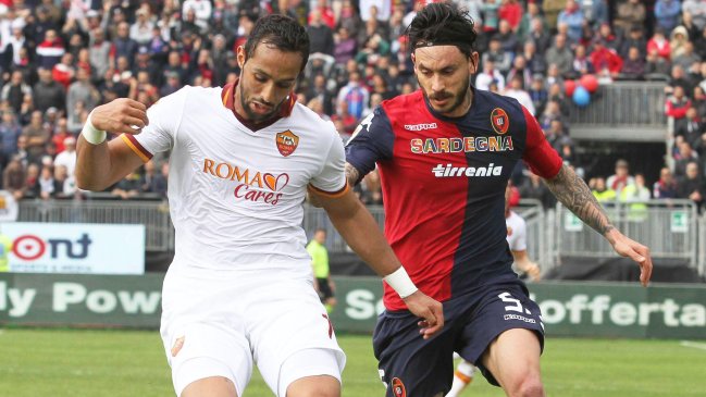 Mauricio Pinilla anotó en derrota de Cagliari ante AS Roma