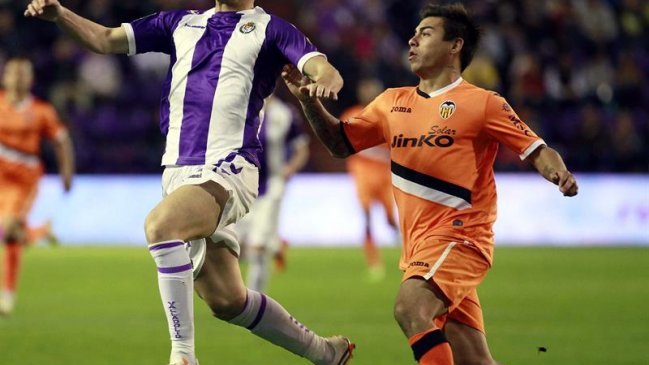 Eduardo Vargas dice presente en empate de Valencia y Valladolid