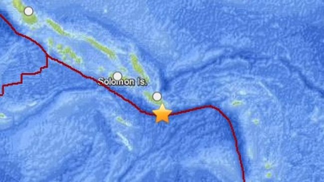 SHOA descartó tsunami para Chile tras sismo en las islas Salomón