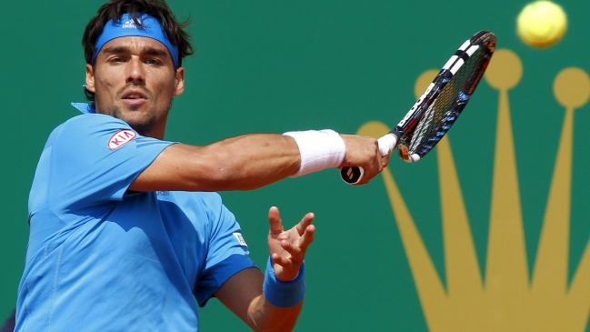Fabio Fognini fue uno de los ganadores de la jornada en Montecarlo