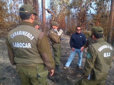 Fiscal jefe de Valparaíso se constituyó en zona cero del incendio