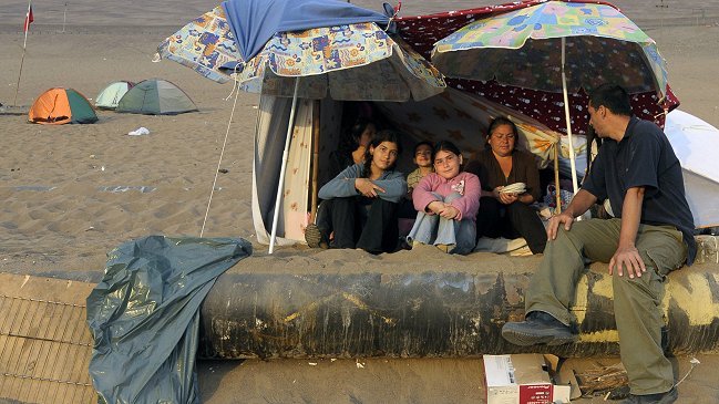 Damnificados del norte: 