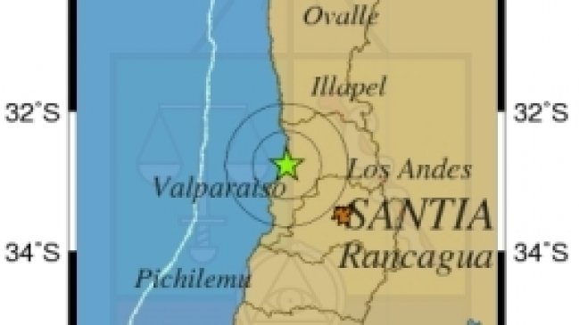 Sismos leves afectaron al norte, centro y sur de Chile