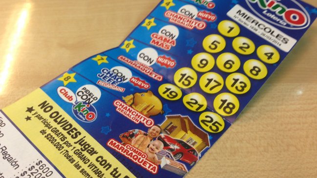Sorteo del Kino tiene un pozo de 2.440 millones de pesos