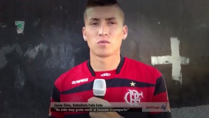   Jason Silva realizó una clínica de fútbol en hogar del Sename 