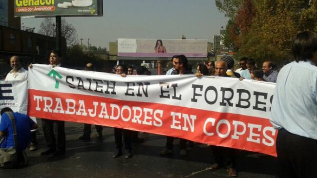 Trabajadores de Copesa se movilizaron por mejoras salariales