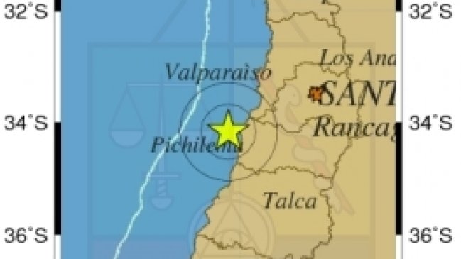 Temblor afectó de madrugada a tres regiones de la zona central