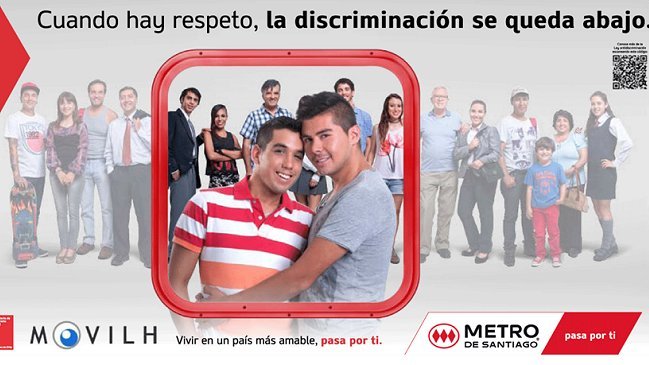 Metro lanzó campaña antidiscriminación junto al Movilh