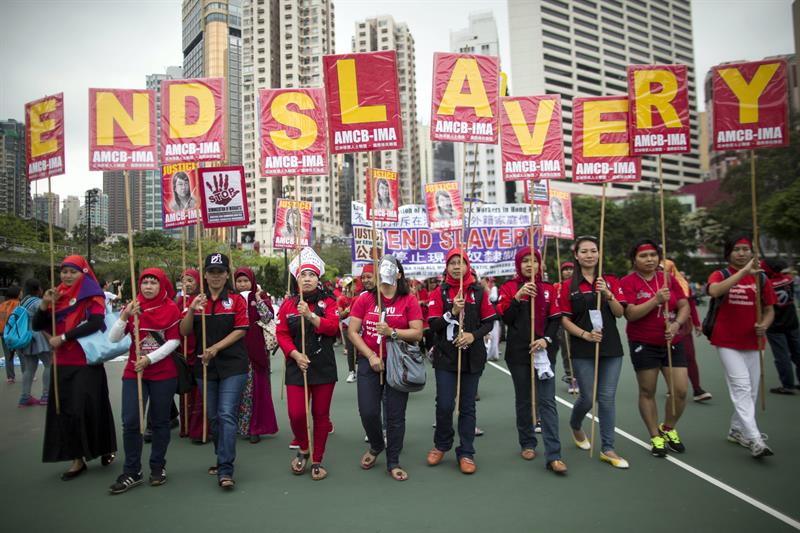 Hong Kong: Los únicos chinos en manifestarse en el Día del Trabajador