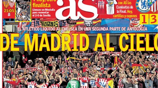 Prensa española destacó primer clásico madrileño en una final de la Champions