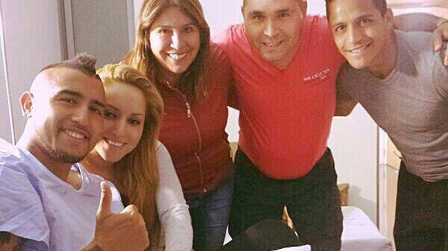 Arturo Vidal fue dado de alta y comenzará recuperación en Turín