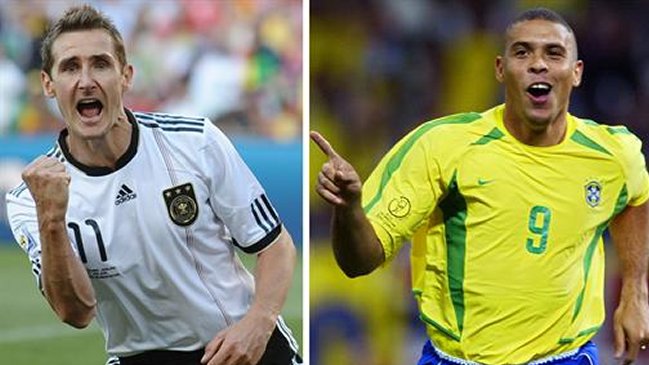 Los mejores goles de Ronaldo y Miroslav Klose en los Mundiales