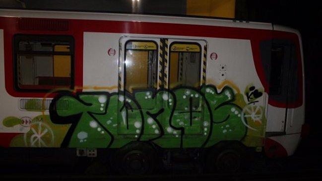 Graffitis, más que un dolor de cabeza para el transporte público