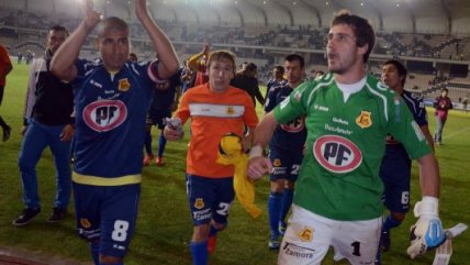 La celebración de San Luis tras vencer a Coquimbo